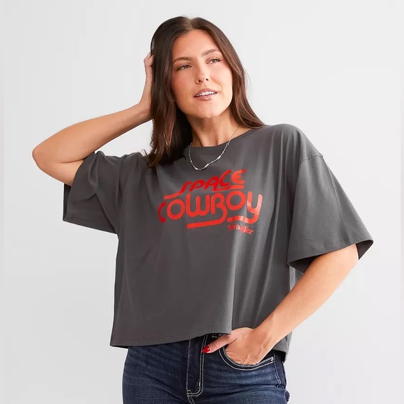 Wrangler “space cowboy” crop top, Large - Picture 6 of 6